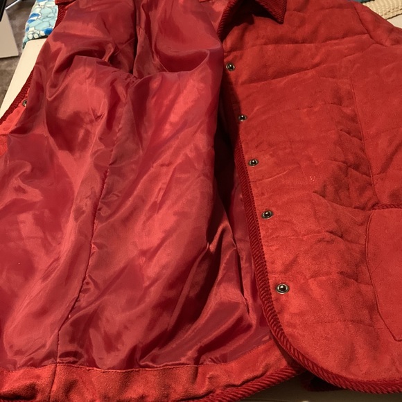 CHARTER CLUB snap front jacket Red Small petite - Picture 7 of 8